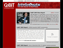 Tablet Screenshot of cebit-show.com